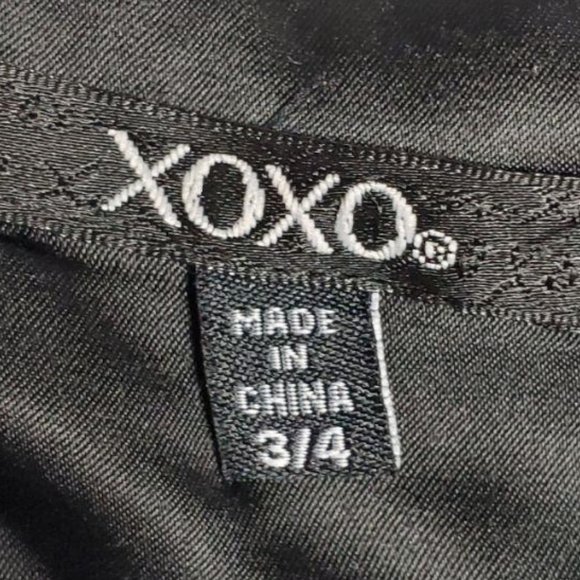 Xoxo Womens Blue Yellow Midi Dress - Picture 3 of 3